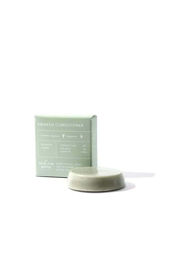 High End Hippie Awaken shampoo and conditioner bars, 25 g